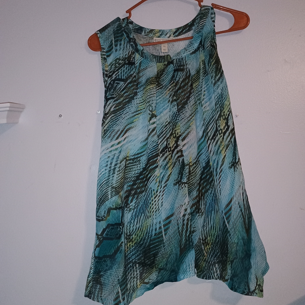 Dana Buchman Multicolor Patterned Top